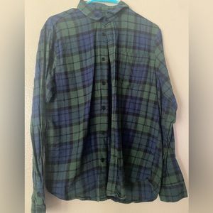 Forever 21 Mens Dark green flannel